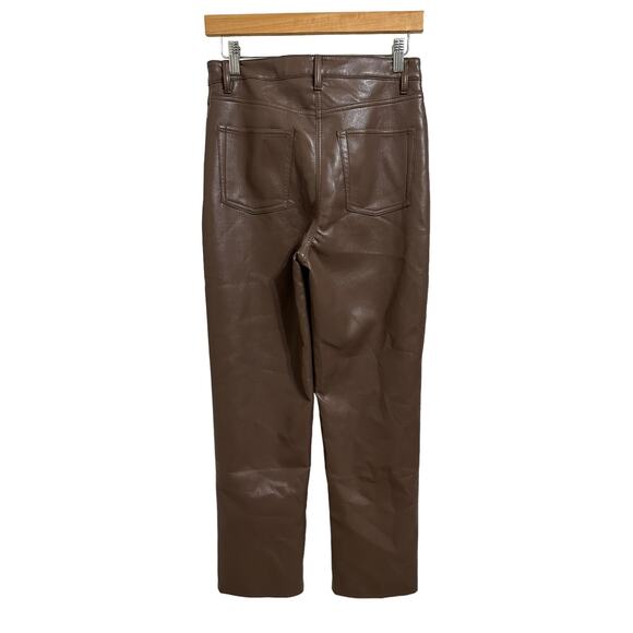 Wilfred The Melina‎ Pant High-waisted Vegan brown Leather pants size 6 $148 - Picture 6 of 6